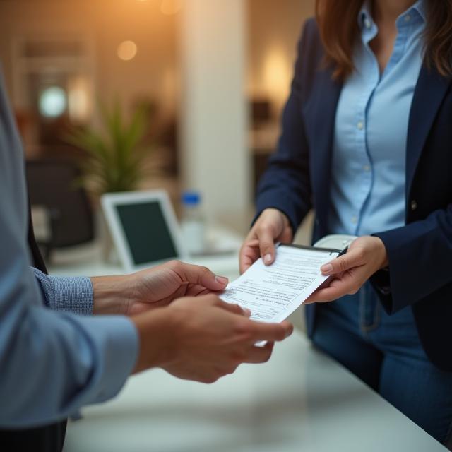 Insurance paperwork handled for customer